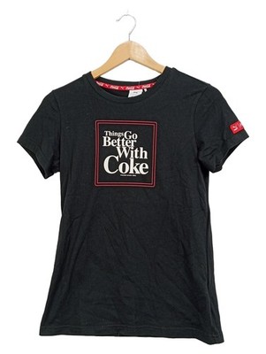 PUMA x Coca-Cola Damen T-Shirt Schwarz Gr. S Streetwear Print