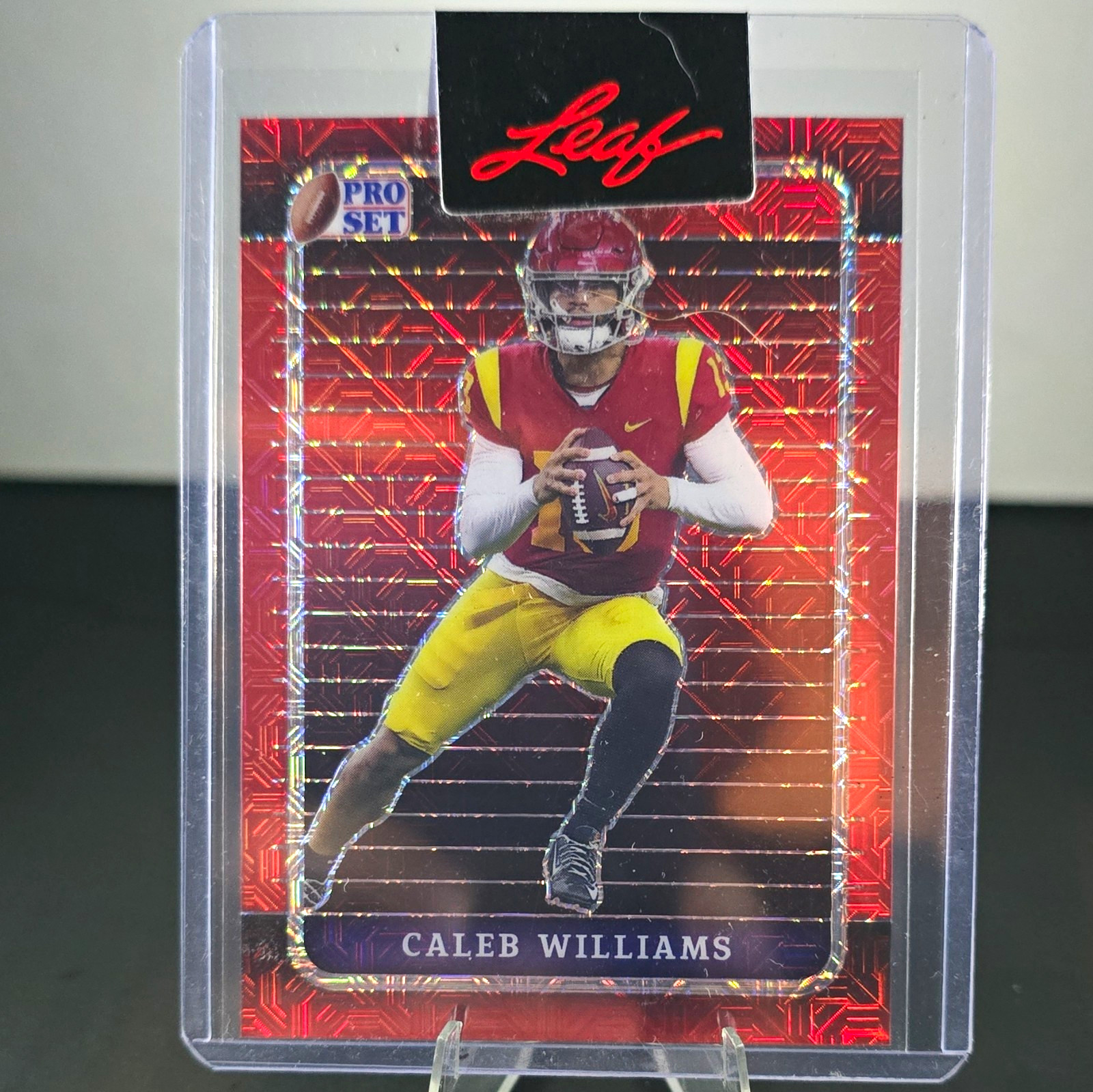 Leaf 2023 Pro Set Metal Caleb Williams Rookie #8 Pink Mojo 1/1 pre-production 