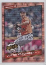 2020 Panini Donruss Highlights Red 127/149 Justin Verlander #H-1 0i1b