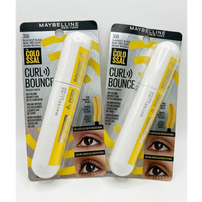 Maybelline New York the Colossal Curl Bounce Mascara 350 Blackest Black Curling 