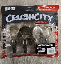 All New Crush City Rapala Cleanup Craw 3.5" Green Pumpkin & Blue