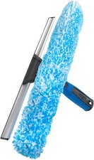 Unger Professional 2-in-1 Squeegee Scrubber - 14 Window Blue/Black