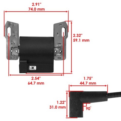 Ignition Coil with Spark Plug For John Deere Z515E Z525E Z535M