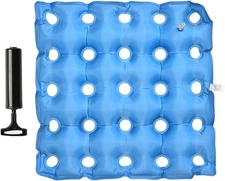 TURNSOLE Waffle Cushion for Pressure Sores Chair - 1 Count (Pack of 1), Blue 