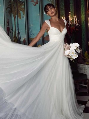 WTOO  BY WATTERS HINSON 14604R BRIDAL GOWN WEDDING DRESS IVORY MULT SIZES