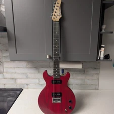 6-String Electric Guitar Solid Body Maple Neck P90 Pickup Chrome Hardware