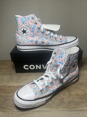 Converse Unisex CTAS High-Top Sneaker, White/Gnarly Blue - Multiple Sizes!