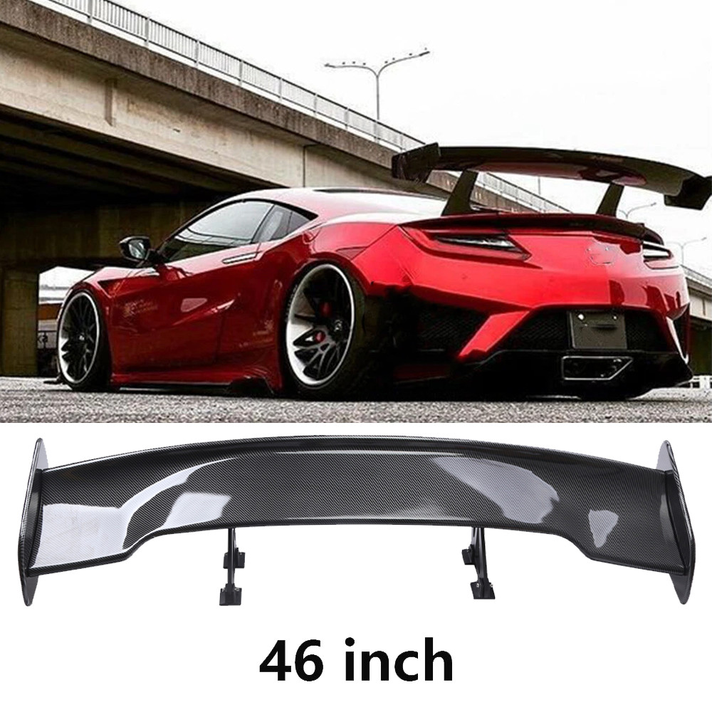 47" Fiber Rear Trunk Spoiler Wing Adjustable GT-Style For Acura NSX Coupe
