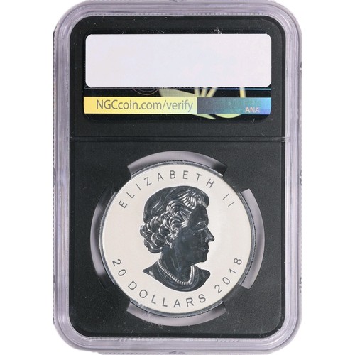 1 Oz Silber - Canada 2018 $20 Maple Leaf 30th Anni. Incuse - NGC PF70 FDI + COA - Bild 2 von 2