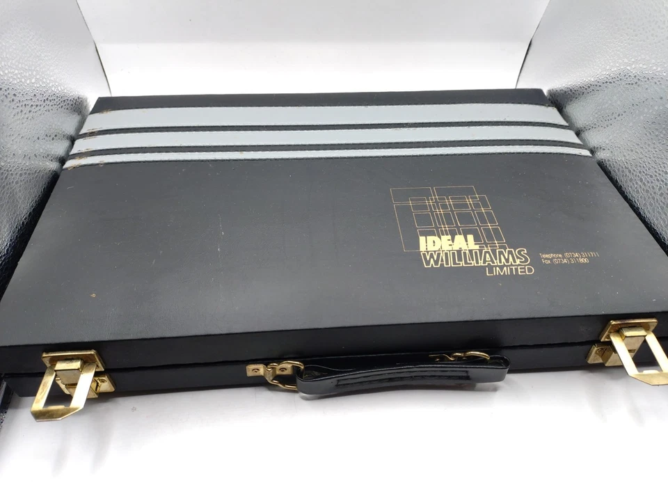 Hochwertige Prestige Backgammon Set In Leather Case  - Image 4 of 4