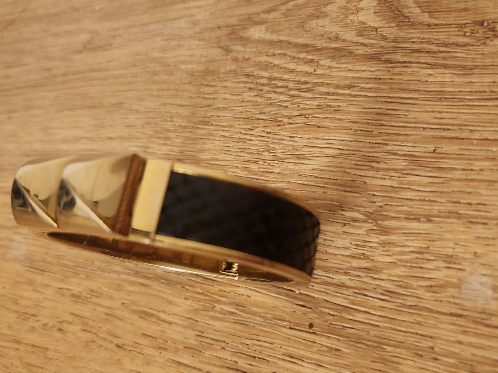 Michael Kors Gold-Tone Python-Embossed Leather Ba… - image 3