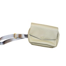 Freshly Picked Crossbody Bag Gold Pewter Vegan Leather Convertible Fanny Pack
