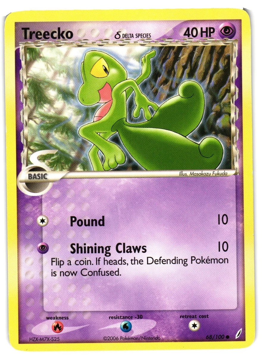 化石　E-6 Treecko 68/100 Crystal Guardians for sale | eBay