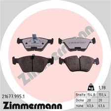 Zimmermann 21677.995.1 Bremsbelagsatz für BMW 5 E39 Bremse Bremsbeläge