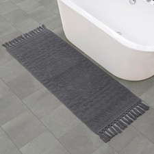 French Connection Nellore Bath Rugs Woven And Beaded Bath Mats Durable And