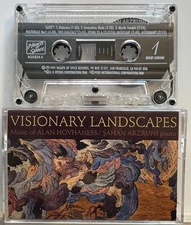 Alan Hovhaness, Sahan Arzruni : Visionary Landscapes (Cassette Tape 1991) *Good*