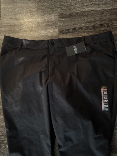 NWT Lee Women's Pants Straight Mid Rise Womens size 24W Black Inseam - Picture 3 of 5