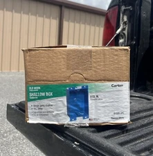 Lot of 25ct Thomas & Betts Carlon Old Work Shallow Blue PVC Outlet Box B108R-UPC