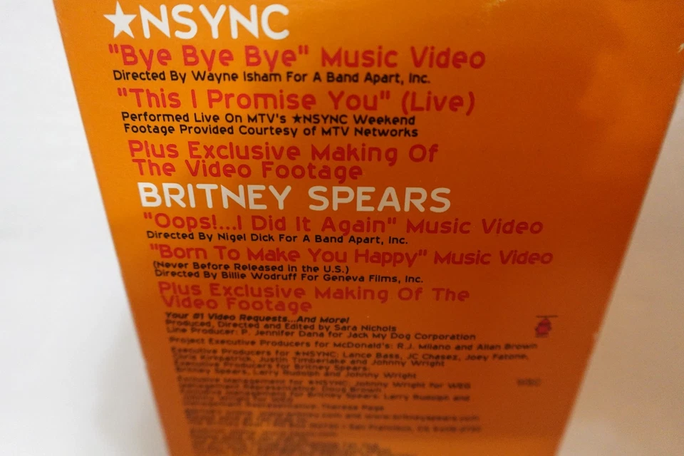 N Sync & Britney Spears: ваши видео запросы No1... и многое другое! Видеокассета (протестирована) - Изображение 4 из 4