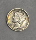 1919 Mercury Dime Extra Fine Condition, Nice Toning (Obverse)