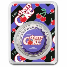 Coca-Cola® 1 oz Silver Colorized Round Cherry Coke® (in TEP)