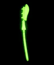 Masters Of The Universe Scareglow Glow In The Dark Halberd Weapon Original 1987