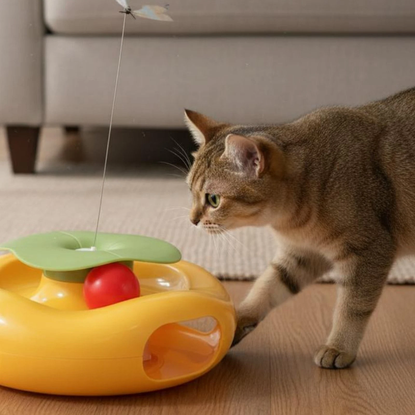Flutterer Follow Toy Interactive Pet Plaything Replaceable Head for Indoor
Opens in a new window or