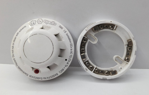 APOLLO 55000-212 APO S60 LONISATION SMOKE DETECTOR WITH BASE LOT OF 3