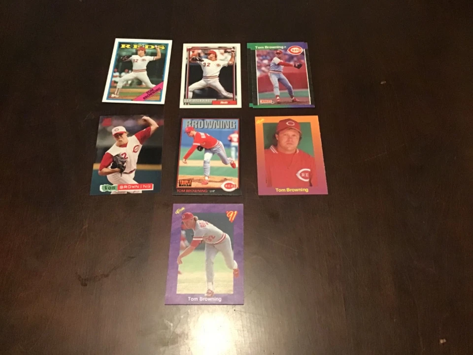TOM BROWNING Oddball Insert & Regular issue Baseball REDS YOU CHOOSE - Image 4 of 4