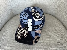 NEW 100%AUTHENTIC Chanel 23P Blue/Multicolor Logo Cotton Baseball Cap Sequin CC