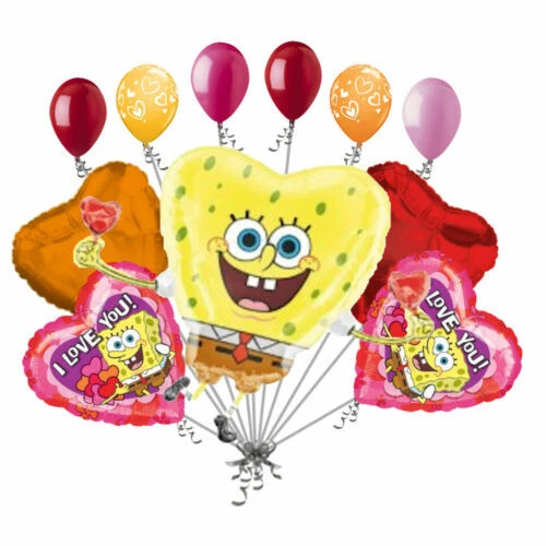 Bob Esponja Balões de Dia dos Namorados