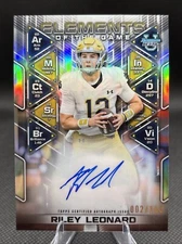2024 Bowman U Best Riley Leonard Elements Of The Game Refractor Auto #02/100