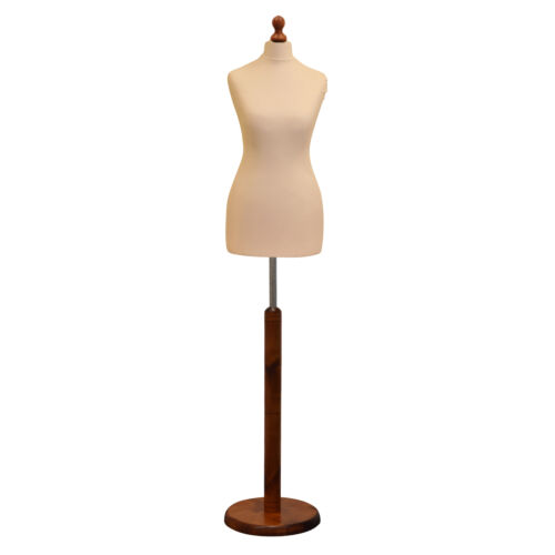 Maniquí de mujer talla 8/10 sastres crema venta al por menor torso exhibición modista 🔥 - Imagen 6 de 10