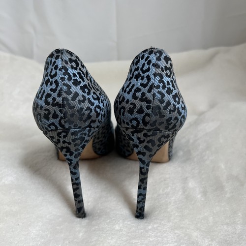 Manolo Blahnik Blue Pumps Leopard 41 Pumps - Picture 3 of 5