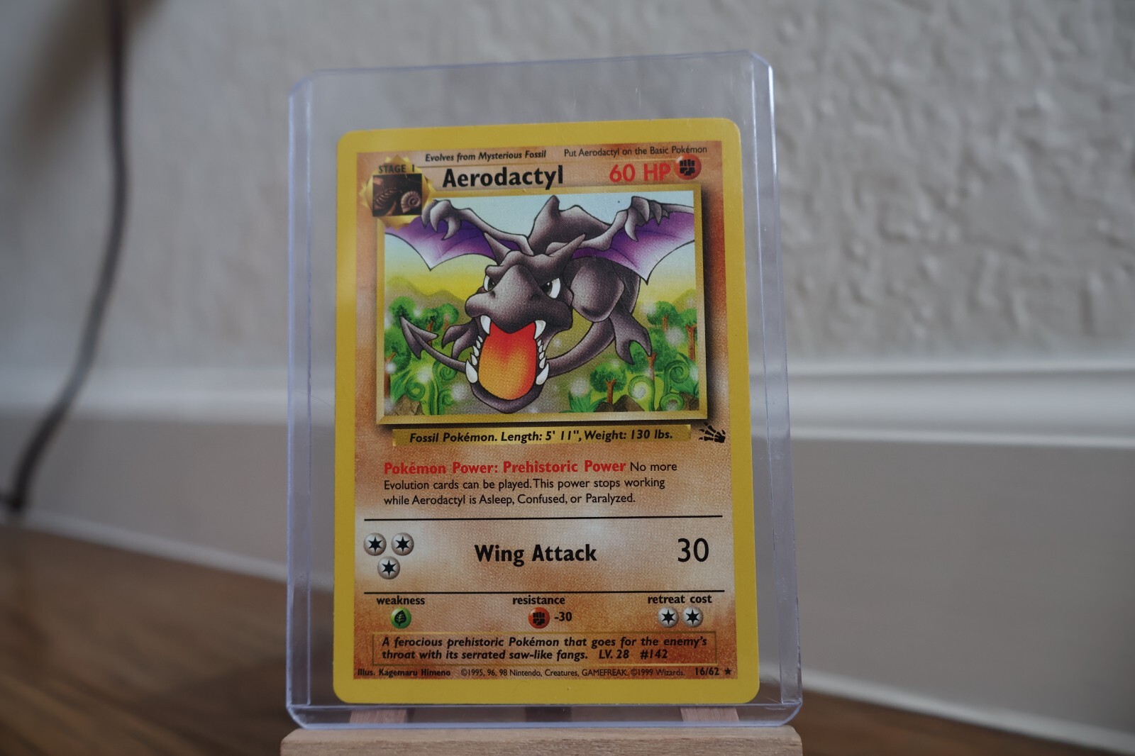 Pokémon TCG Aerodactyl Fossil 16/62 Regular Unlimited Rare