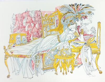 George Russin, Old Movie Star, Lithograph, signed and numbered in pencil