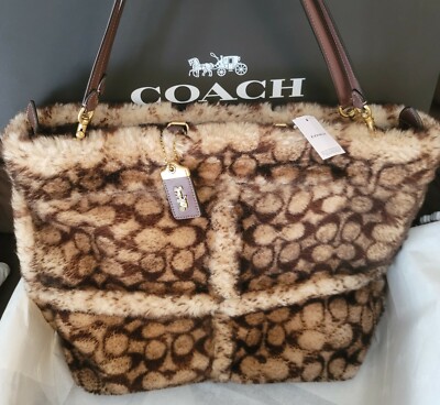 Coach Rogue Tote Signature Shearling Style C6162 NWT | eBay UK