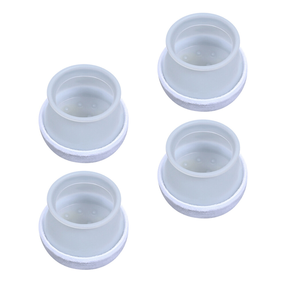 4 Pcs White Felt Table and Chair Protective Cover Desk Accessories eBay