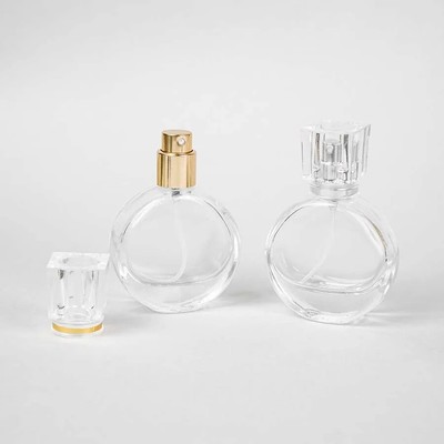 2PCS Empty Refillable Travel Glass Perfume Bottle With Spray Atomizer US