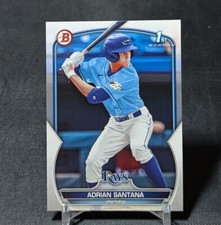 Adrian Santana 1st Prospect Rookie 2023 Bowman Draft Card #BD-130 Tampa Bay Rays
