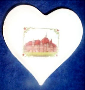 Vintage Odd Fellows Home Springfield Ohio Souvenir Dish 1910-20 Wheelock Vienna