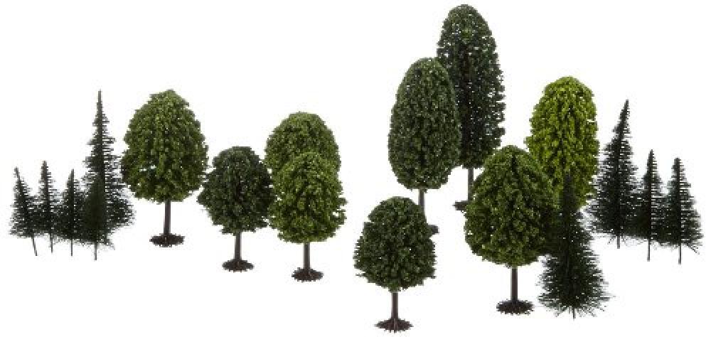 Busch 6490 - Modellismo Ferroviario, Set di Alberi Decorativi, Scala H0 - NUOVO