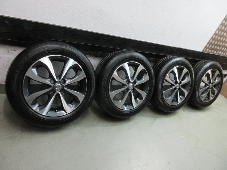 185/60 R16 Sommerreifen neuw. Alufelgen orig. Nissan 3HM3A SA33 für Note Typ E12 - Bild 2 von 4