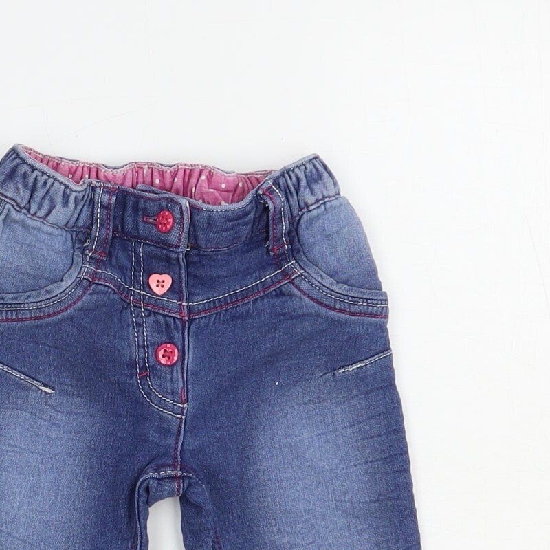 Nutmeg Baby Blue Cotton Jogger Jeans Size 1218 Months Button eBay