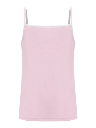 Girls Basic Camisole Vest Spaghetti Straps Tank Tops Sport Dance Undershirts - Picture 9 of 73