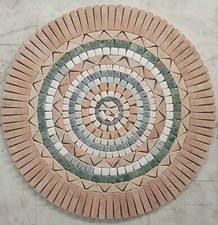 "ANTICA ROMA" ROSONE MOSAICO ANTICATO interni - esterni diam. 80x1 cm COD. RUDLX