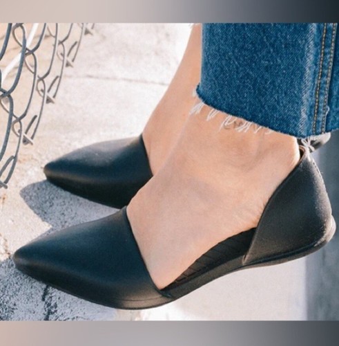 Native Audrey Jiffy Black Waterproof Lightweight Flats New In Box Size 9 - Picture 2 of 10