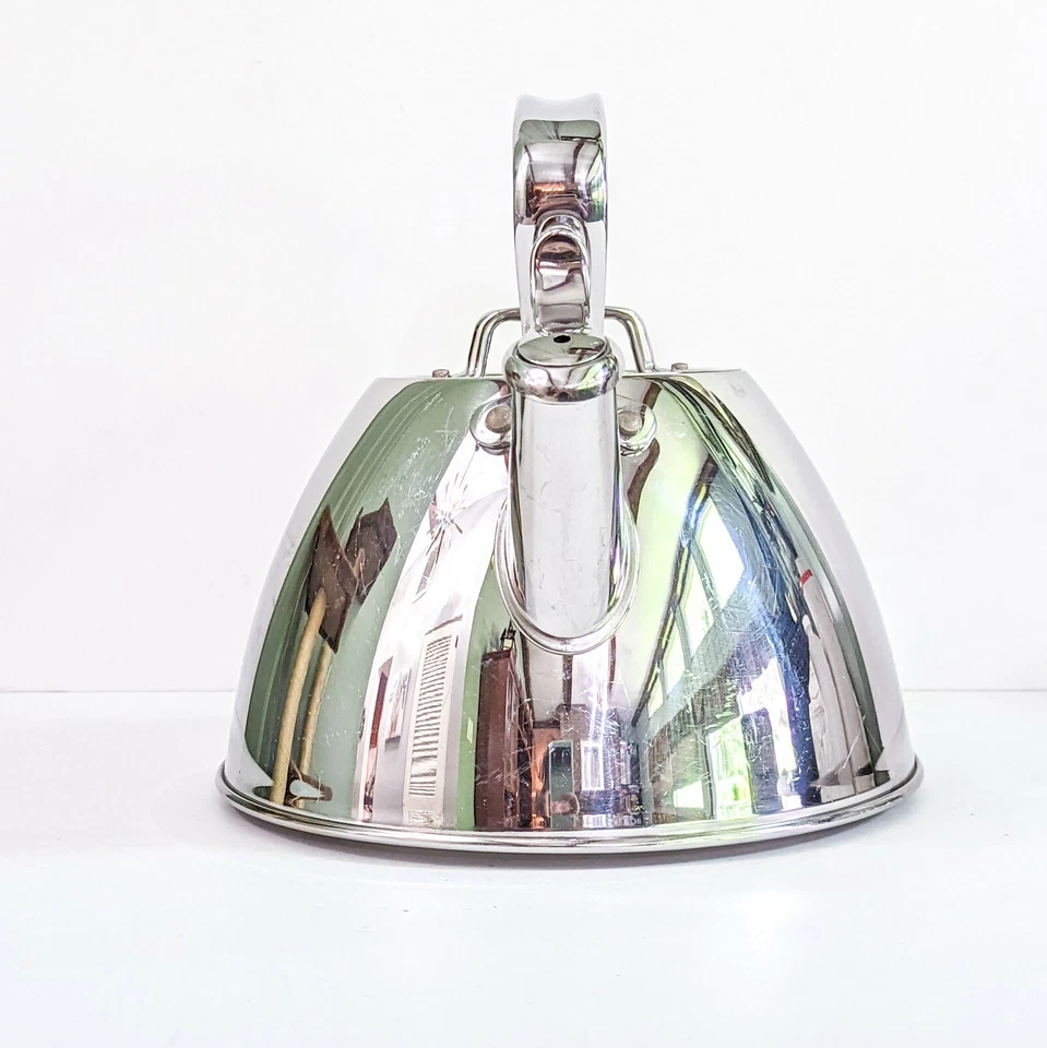 Tetera de inducción de 2 qt de acero inoxidable totalmente revestida compatible con todo revestido Foto 2 de 4