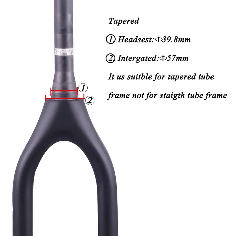 Full Carbon MTB Fork Boost 110*15mm Thru Axle 29er Mountain Bike Fork Disc Brake - Image 3 of 4