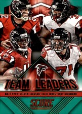 2015 Score - Team Leaders Matt Ryan, Julio Jones, Steven Jackson #23 Green